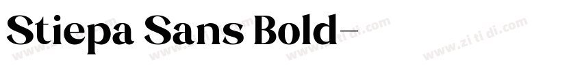 Stiepa Sans Bold字体转换